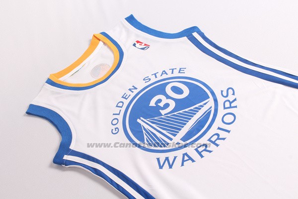 Maglia Donna Golden State Warriors Stephen Curry #30 Bianco